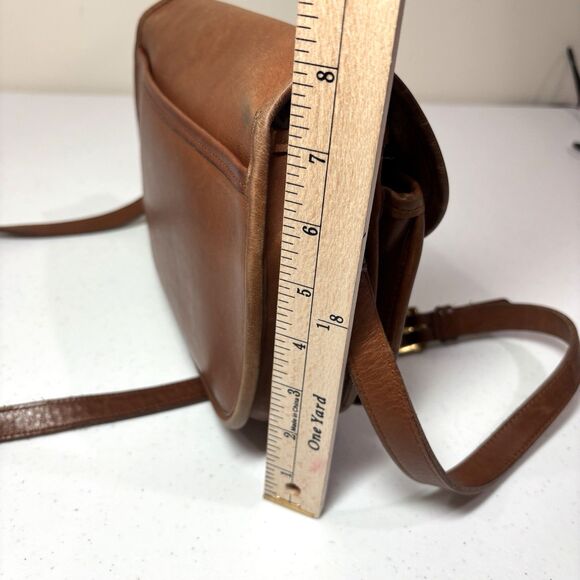 Vintage Coach Prairie 9954 Turnlock Crossbody Bag Brown Leather Satchel Brit 90s - Picture 15 of 16